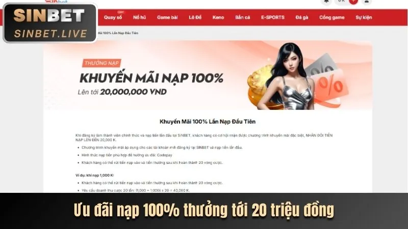 Khuyến mãi đặc biệt từng sảnh game